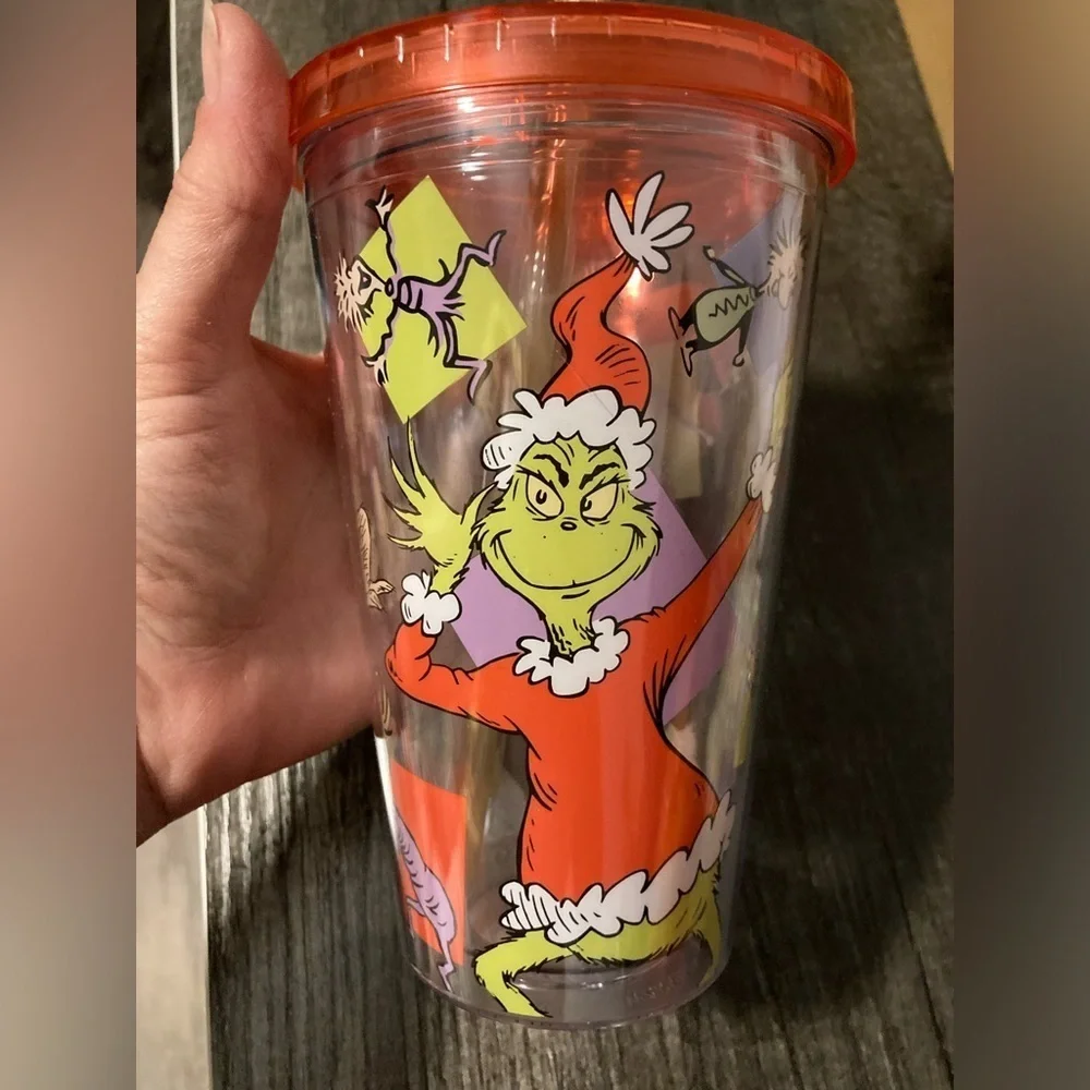 The Grinch plastic 16oz Tumbler